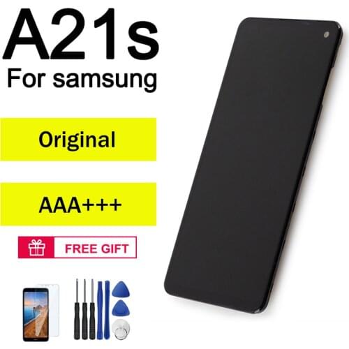 AUMOOK Original for Samsung A21s 2020 Lcd Touch Screen Display Replacement with Frame Price Lcd Touch Display for Samsung A217