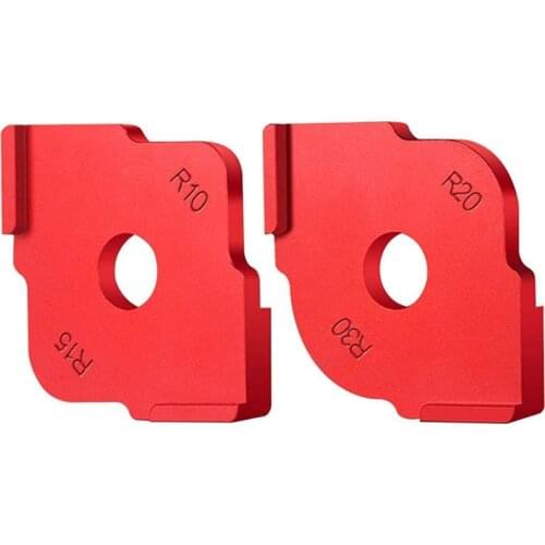 Aluminum Alloy Radius Jig Router Templates, Radius Quick-Jig Router Bit Templates for Routing Rounded Corners ,Set of 2