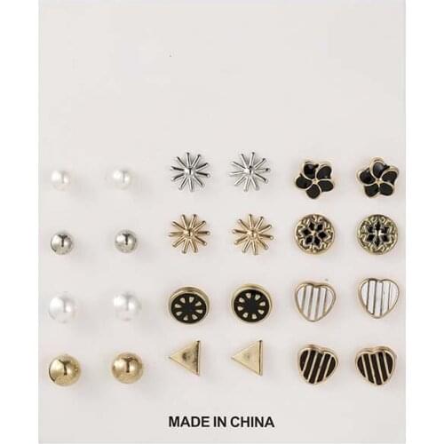 Earings Fashion Jewelry 2020 Cute Ladies Small Stud Earrings Set Earrings for Women Christmas Jewelry boucle d oreille