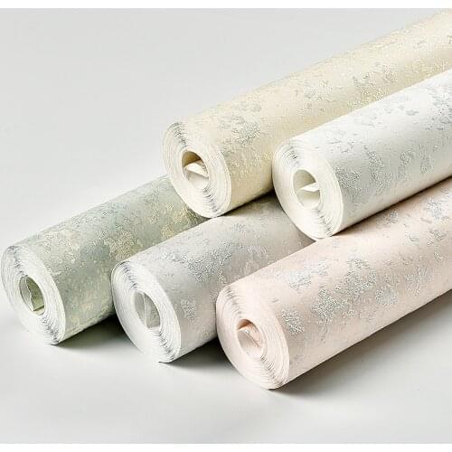 Modern Simple Plain Non-woven Wallpaper Fine Pressed Solid Color Diatom Mud Bedroom Living Room Hotel Lobby Wall Sticker