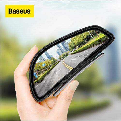 Baseus 2pcs Car Rear View Mirror Waterproof 360 Degree Wide Anger Parking Assitant Auto Rearview Safety Blind Spot Mirrors