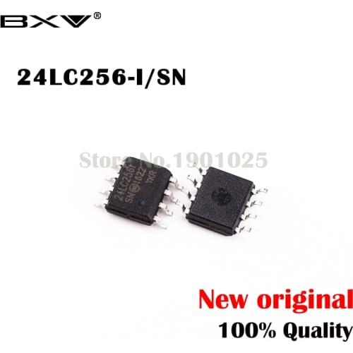 10PCS/LOT 24LC256-I/SN SOP8 24LC256 SMD new original free Shipping