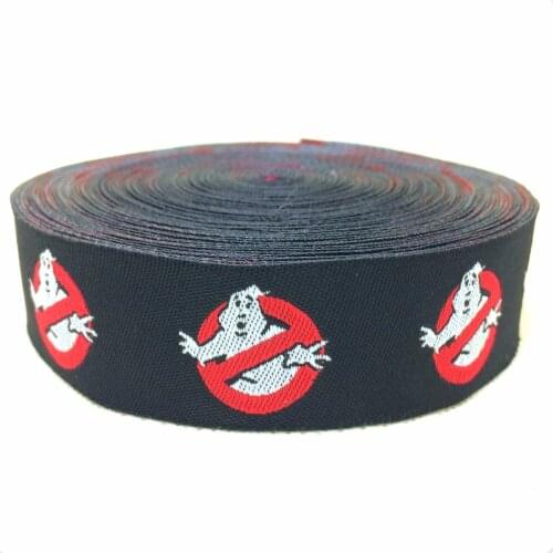 10YARD/LOTS 7/8'' 22mm Ghostbuster Woven Jacquard Ribbon For Dog Collar KTZD20140708012