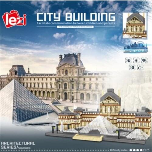 3377pcs + Paris Building Blocks France Famous Architecture Museum Diamond Bricks Toy for Children Gift