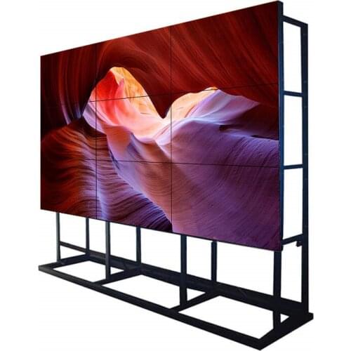 55 Inch Indoor Ultra Thin Narrow Bezel 3.5mm 3x3 Lcd Video Wall Advertising Screen