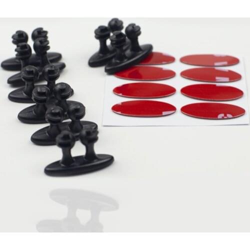 Car Accessories Interior 8PCS Mini Adhesive Car Products Charger Line Clasp Clamp Headphone/USB Cable Car Clip Automobile Decor