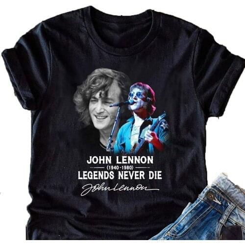 CAR FURNITURE John LenNon 1940 2080 Legends Never Die Signature Shir Women Men Unisex Shirt Short Sleeve Cotton T-Shirt