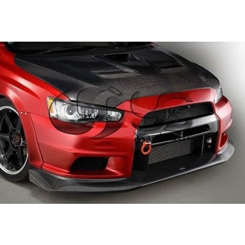 Car-Styling Portion Carbon Fiber Glass FRP Body Kit Fit For 08-12 Lancer Evolution X Evo 10 VS Wide Body Version Style Body Kit