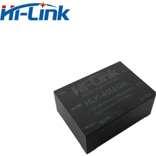 Free Ship 5pcs/lot Hi Link 12V3A AC DC Power supply HLK-40M12A for PCB mount