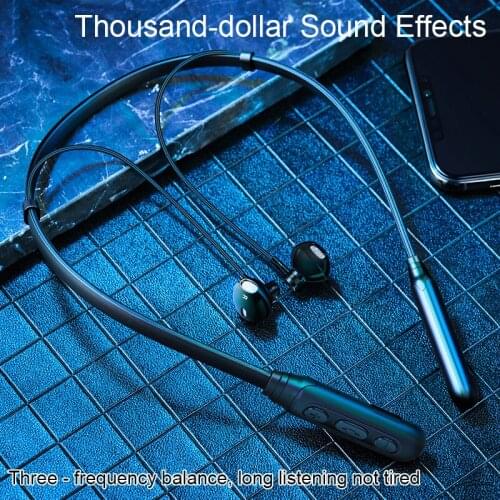 24 Hr Wireless Headphones V5.0 Sports Earbud Neckband Stereo Bluetooth Earphone Headset with Mic For xiaomi huawei
