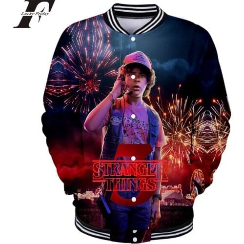 Kpop Stranger Things 3D Print Baseball jacket bomber jacket men/women Horror TV series Stranger Thing uniform Harajuku clothes