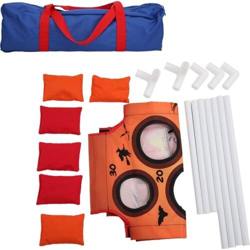 Children Throwing Sandbags Game Toy Pumpkin Pattern Target Sandbags Throwing Game Kid Interaction Party Game Outdoor Tools