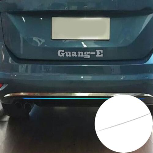 For VW Volkswagen Touran L 2016 2017 2018 2019 Car Body Protection Bumper Stainless Steel Trim Rear Back Tail Bottom Trunk Pedal