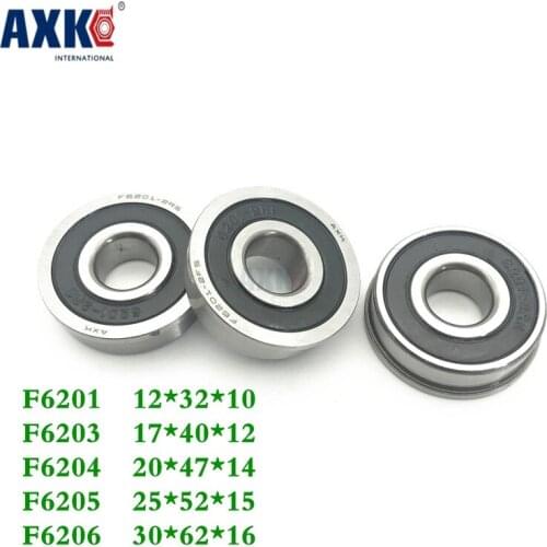 F6201 F6201rs F6201-2rs F6203 F6203-2rs F6204-2rs F6204 F6205 F6206 Flange Bearing Miniature Bearing Sealed Ball Bearings