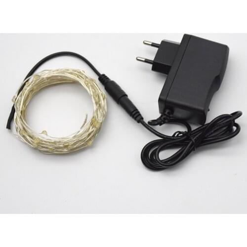 12V String Light 5M with 50 LEDs Waterproof Copper Wire Garland Outdoor Indoor Decorative Fairy Lights for Bedroom, Wedding