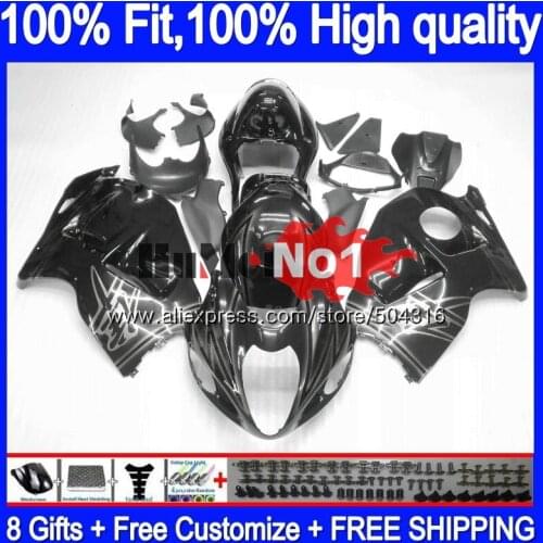 Injection For SUZUKI Hayabusa GSXR 1300 GSXR-1300 29MC.123 GSXR1300 2008 2009 2010 2011 2012 08 09 10 11 12 Black silver Fairing