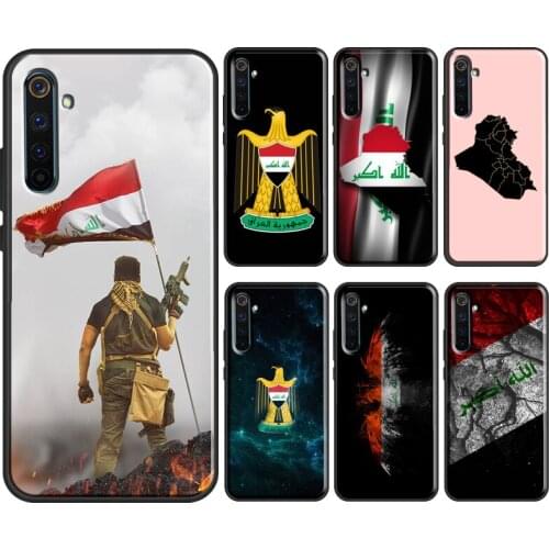 Iraqi Iraq National Flag For OPPO Realme 8 6 7 Pro C3 C11 C15 GT X7 X2 Pro Case For OnePlus Nord 8T 8 9 Pro Coque