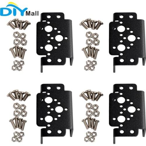 Aluminum Multifunction Servo Bracket Steering Head Robot Manipulator for MG995 MG996R S3003 (Pack of 4PCS)