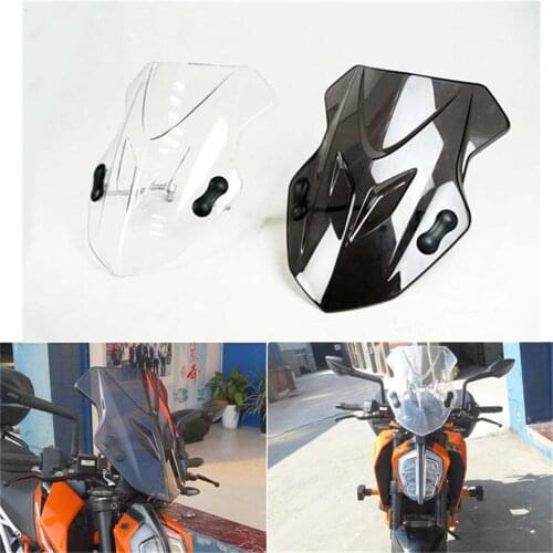 Motorcycle Sports Windshield WindScreen Visor Viser Fits for 390 2017 2018 Duke390 17 18