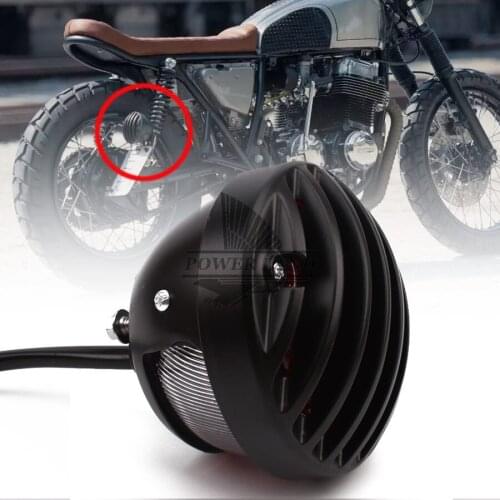 Motorcycle High Power Black Metal Grill Retro Brake Tail Stop Light For Harley Bobber Chopper Street Bob GN CG Yamaha Suzuki