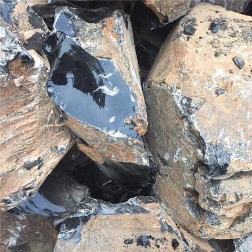 Black Obsidian Raw Natural Crystal Mineral Specimen