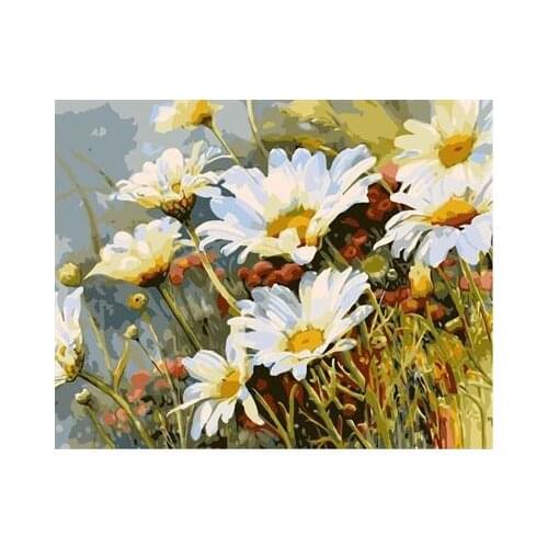 PAINTBOY Flower Framed Picture DIY Painting By Numbers Painting & Calligraphy Canvas Oil Painting Home Decor GX7077