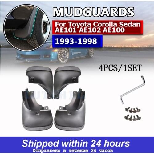 Front Rear Mud Flaps For Toyota Corolla Sedan AE101 AE102 AE100 1992 - 1998 Splash Guards Mudguards 98 1997 1996 1995 1994 1993