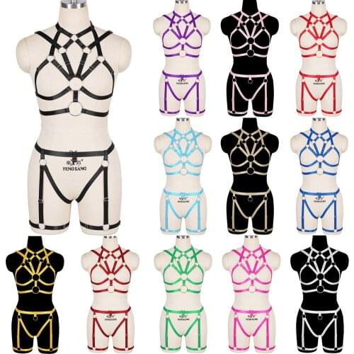 Bdsm Fashion Harness Straps Erotic Accessories Womens Lingerie Set Sexy Stocking Belt Female Punk Goth Clothes Garter Body Belt