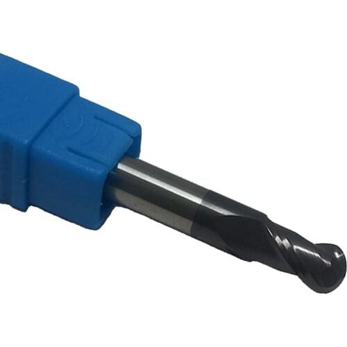 1pc radius=1.5mm 2 Flutes hrc55 R1.5*6*D3*50 solid carbide Ball nose End Mill CNC router bits tools Milling cutter