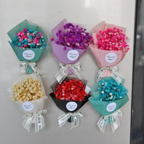 Convenient to Use Useful Dried Flower Fridge Magnets Sticker Durable Dried Flower Magnet Cute Kitchen Decoration