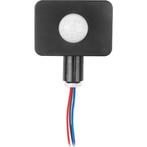 High Quality Automatic 10/12mm 85-265V LED Flood Light PIR Motion Adjustable Sensor Detector Waterproof Outdoor 180 Degrees