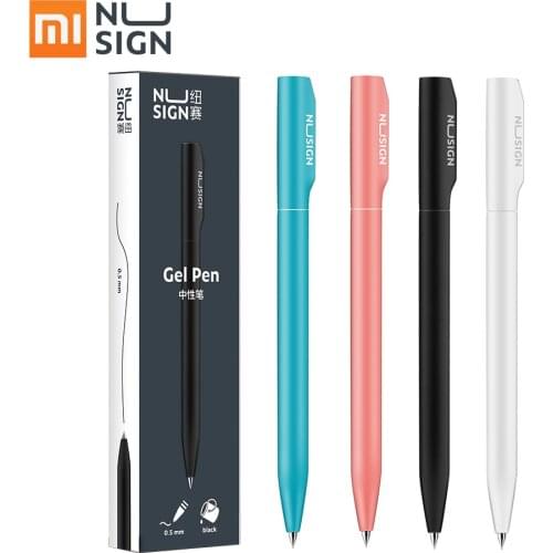 Xiaomi NUSIGN Neutral Pen Black 0.5mm Black Refill Colorful Gel Pens Rotary Switch Smooth Writing MI Pen For Office Home School