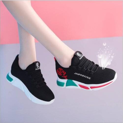 Womens Shoes 2021 New Vulcanized Shoes Womens Casual Shoes Sports Womens Shoes Breathable Running Womens Flat Shoes Women 3