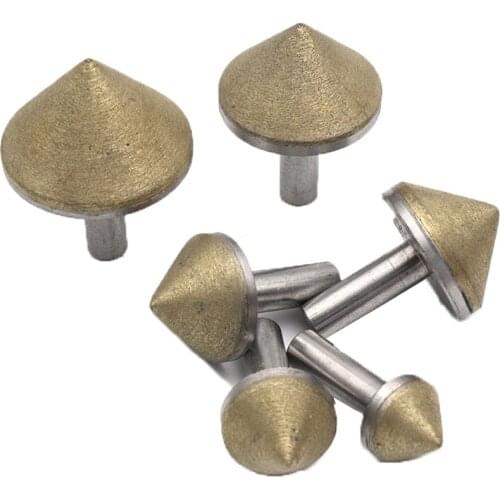 1pcs Umbrella sintered Diamond Chamfer Grinding Head Stone Glass Chamfer Drilling Chamfer Grinding Head 20/25/30/35/40/45/50mm