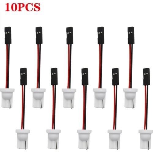 10PCS Truck Car Auto BA9S/Festoon/T10 W5w Led Bulb Light Wire Harness Adapter BA9S/Festoon/T10 socket holder