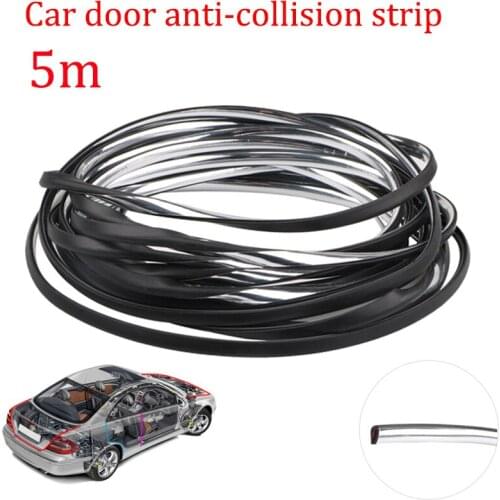 5M Car Door Anti Collision strip Scratch Protection Edge Rubber Scratch Protector strip Car Door Rubber Sealing Strip Sticker