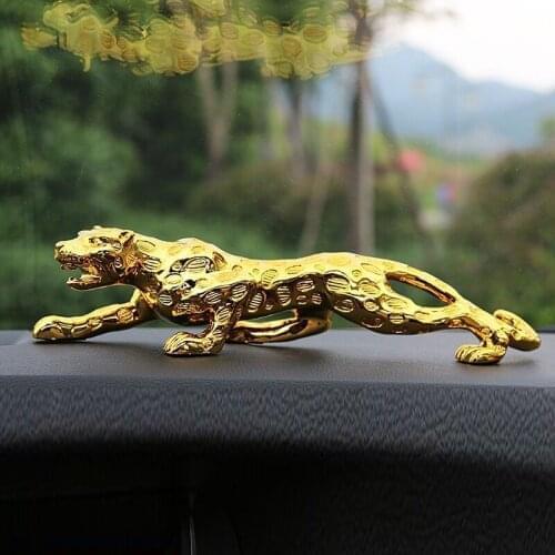 53 cm large leopard ornaments car decoration home room Zhaocai opening gifts living room TV cabinet animal crafts