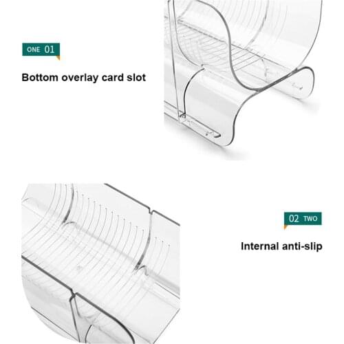 Acrylic Stackable Clear Wine Rack Holder for Kitchen Pantry Fridge Ideal Storage for Wine Champagne Beer Bottle Water