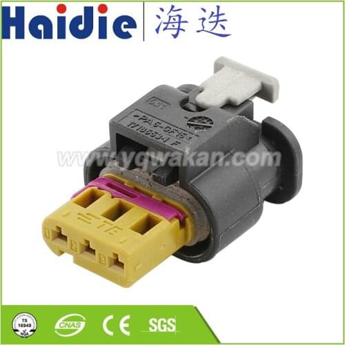 Free shipping 2sets 3pin Audi VW auto cable plug wiring waterproof plug connector 4-1718644-1 1718653-1 1-1718652-3