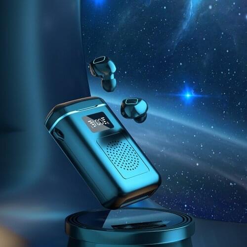 Soleeanre Bluetooth-compatible Earphones Speaker Wireless Headphones Earbuds Super Large Charging Compartment Capacity Headset