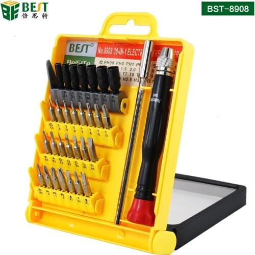 BST-8908 multi-function magnetic precision screwdriver set mobile phone industrial household