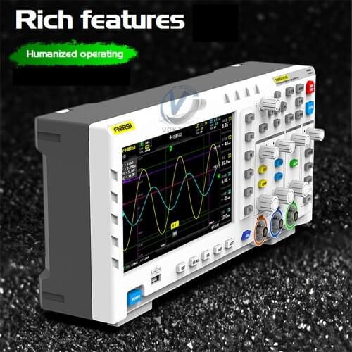 1set FNIRSI 1014D Digital Input Signal Generator Osciloscopio Dual Channel Oscilloscope Digital 1GSa/s Sampling Rate 1GB Storage