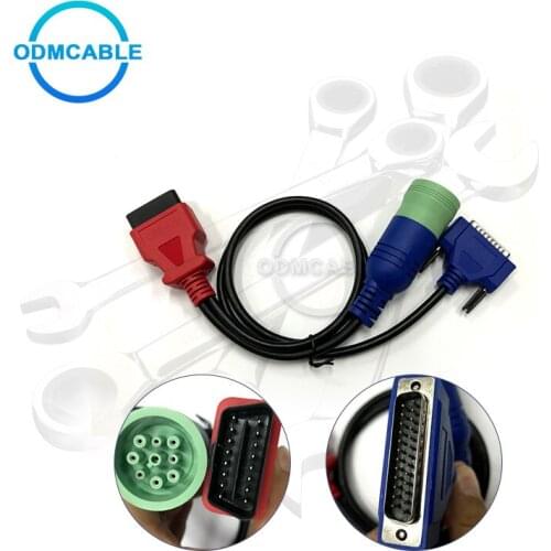 Diagnosis OBD cable for vcads diagnostic scanner OBD2 truck connector cable OBD II 16 pin cable add 9Pin diagnostic cable