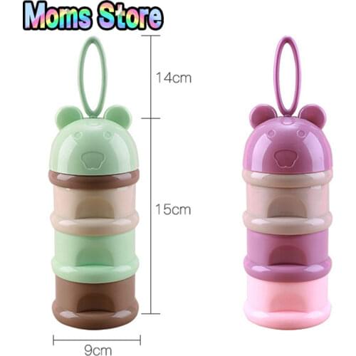 Baby bottle Portable Baby Food Storage Box Essential Cereal Milk Powder Boxes Toddle Kids Formula Milk Container baby stuff