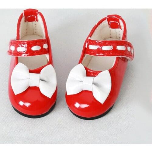 BJD doll shoes suitable for 1/6 size fashion bow cute super cute shoes princess versatile temperament shoes black and white red