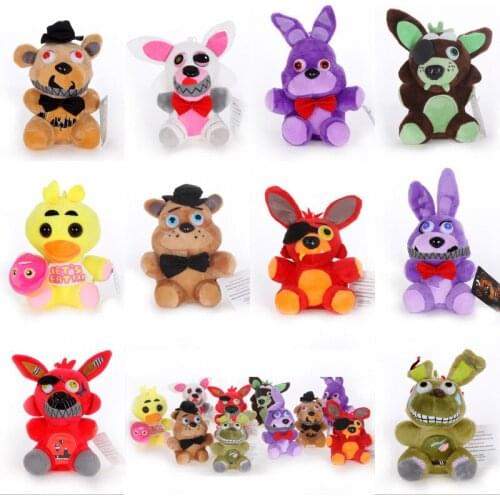 Freddy Bear Duck Rabbit Kawaii Plush Toys Cartoon Comic Anime Model Doll Stuffed Toy Christmas Birthday Gift For Children