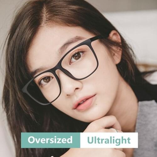 Fashion Square Transparent Eyeglasses Frame for Men Retro Women Glasses Reading Glasses And Computer Prescription Eyewear