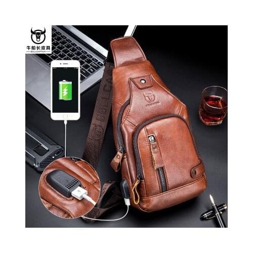 Mens Chest Pocket Crossbody Bags With USB Rechargeable Chest Bag Sac Bolsa Сумка мужская нагрудная Borsttas voor heren Borsa