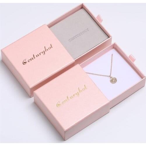 Wholesale 200pcs/lot Custom Jewelry Box Logo Size 8x8x3cm with lids Gift Cardboard box packaging earrings necklace box