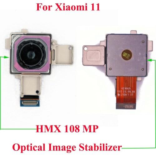Original Principal camera for Xiaomi 11 HMX 1.08MP with Optical Image Stabilizer for Mi11 Back Camera Module Replacement Part